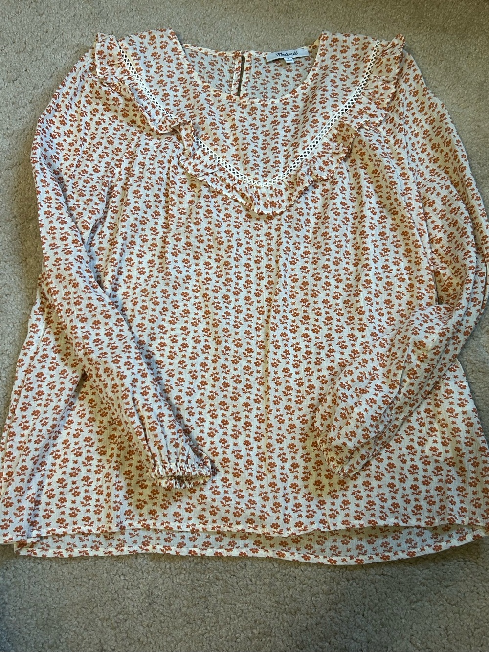 Madewell peasant-style shirt. (small)
